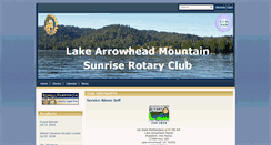 Desktop Screenshot of lakearrowheadsunriserotary.org